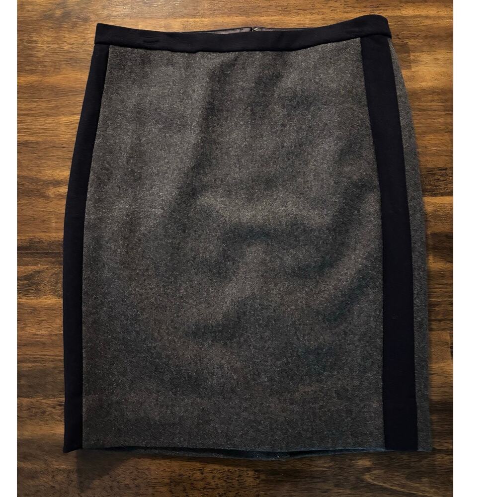 J Crew Women’s 2 The Pencil Skirt Straight Wool Blend Lined